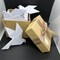 100PCS White Origami Paper Doves For Rustic Wedding Party Decorations Bday Bridal Shower DIY Origami Love Birds for Engagement/Valentine's Day Party Peace Dove Decor